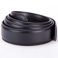Ceinture en cuir véritable à boucle automatique unisexe personnalisable, couleur marine, largeur 35 mm