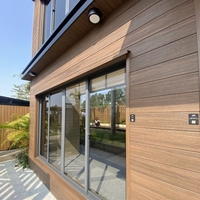 Revêtement extérieur en WPC, planches de bardage extérieur, bardage durable, bardage revêtu, panneaux muraux extérieurs à rainures