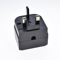 Adaptateur de voyage CEE7/7 européen vers Royaume-Uni, Arabie Saoudite, Émirats arabes unis, type G, avec fusible ABS et laiton 13A BS1363