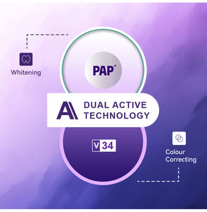 Sản phẩm làm trắng răng nhãn hiệu riêng bán sỉ V34 PAP, miếng dán làm trắng răng màu tím - Product Image 2