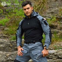 Tenue Tactique de Protection Camouflage d'Entraînement : Ensemble Chemise à Capuche et Pantalon