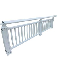 Barrières de protection paysagères en acier inoxydable 304 et composite carbone, montées au sol, pour la protection des ponts et rivières, vente en gros