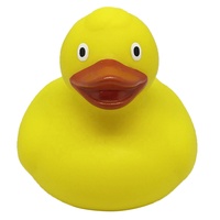 Canard en caoutchouc lesté numéroté course canards jaunes flottants en plastique impression de logo jouet de bain canard en caoutchouc