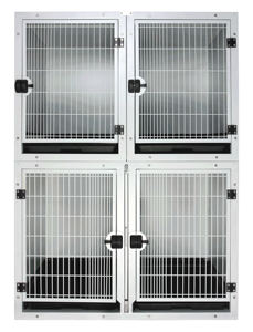 HF Professional Cages icu vétérinaires modulaires en acier inoxydable en fibre de verre - Product Image 2