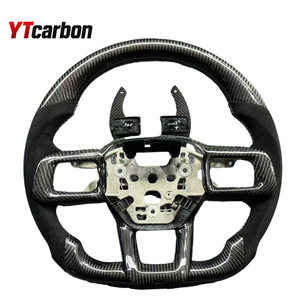 YTcarbon Ventes directes d'usine Convient pour 2024 2025 <span class=keywords><strong>Mustang</strong></span> S650 <span class=keywords><strong>GT</strong></span> Sheber Peut être personnalisé Volant de voiture en fibre de carbone - Product Image 5