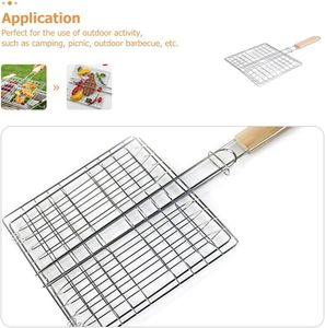 Parrilla de Carbón Desechable para Acampar al Aire Libre, Resistente al Calor, Antiadherente, Fácil de Limpiar, con Asa de Clip, Accesorios para Barbacoa - Product Image 6