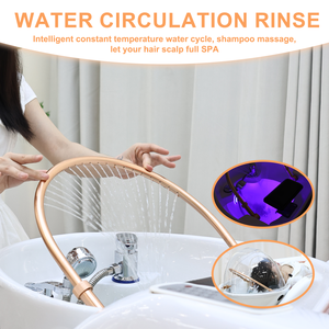 Salon de beauté moderne meubles lavage des cheveux soins du visage tête inclinable Spa shampooing électrique lit de massage - Product Image 3