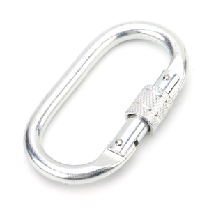 Mosquetón ovalado para arnés, cierre de tornillo, directo de fábrica, 25KN - Product Image 1