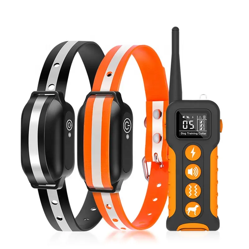 옹 중국어 공장 탑 pet products 1000 m remote hunting 개 training collar 대 한 2 개