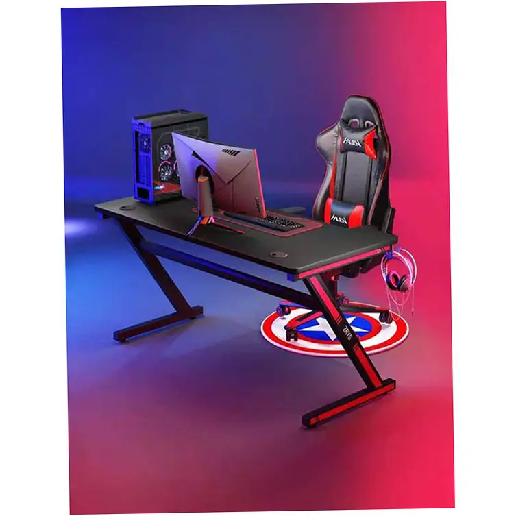 חדש דגם משחקי שולחן כיסא סט 2 צג עבור בנות התקנה שולחן עם מחשב שולחנות מכירה חווה גואנגדונג הנהלה