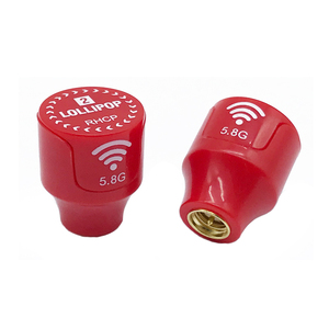 定制5.8g Sma FPV天线黑色红色<span class=keywords><strong>2</strong></span>色3dBi棒棒糖无人机跟踪天线 - Product Image 5