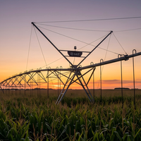 Équipement d'irrigation agricole avec moteur d'entraînement robuste, système d'arrosage par canon pivotant central pour les grands champs agricoles