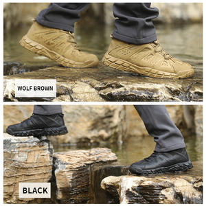 Bottes tactiques unisexes respirantes et légères, antidérapantes, pour l'entraînement en plein air au printemps, la randonnée en automne et en hiver - Product Image 4