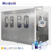 Machine de remplissage, lavage et scellage automatique 3-en-1 pour bouteilles et sacs (eau pure certifiée ISO, neuve)
