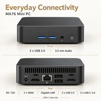 ODM Core I7 6500U 8 16GB 256 512GB 4K Dual HD-MI Display Type C Win 11/10 Mini PC Gaming Micro Desktop Komputer Kantor Kerja