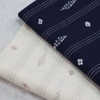 Fabricant de textiles Design classique 50% coton 50% fil de rayonne écologique teint tissé à rayures fleurs coupées pour chemises femmes