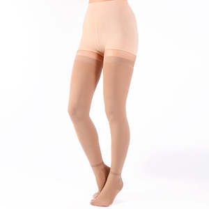 Chaussettes de varicosité médicales tricotées à faible compression cuisse haute anti-embolie <span class=keywords><strong>bas</strong></span> de compression - Product Image 3