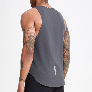 Vintage Washed Edge Grinding Tallas grandes Camisas Gimnasio Ropa Sin mangas Algodón Personalizado Impreso de punto - Product Image 5