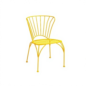 Metal Mesh Wire Restaurant Chairs High Quality Metal Chair Durable Indoor Outdoor Furniture Rose Gold Plating - Product Image 1
