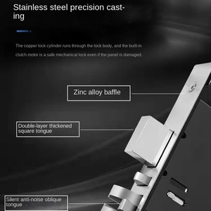 Hiệu quả thông minh khuôn viên trường mạng thông minh khóa Wifi tuya App đám mây mã mật khẩu lớp C an ninh Hợp kim nhôm cửa gỗ - Product Image 3