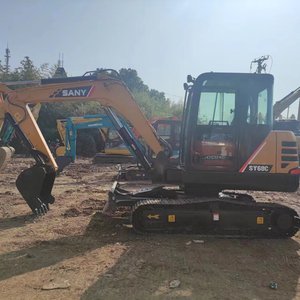 Excavatrice hydraulique d'occasion SANY SY60C SY60, mini-excavatrice SANY SY60C 6 tonnes, en stock en Chine, faible nombre d'heures, vente chaude - Product Image 3