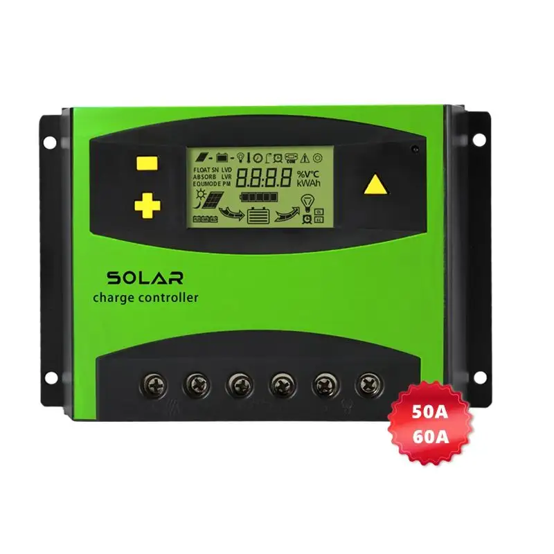 Smart 12v 24v Auto Solar Panel Charger Regulator For Lead Acid Battery 20a 30a 40a 50a 60a PWM Solar Charge Controller