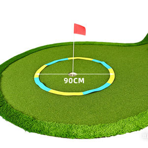 Cercle de golf en silicone pour l'entraînement au putting, aide à la pratique avec drapeau et anneaux pour golfeurs - Product Image 5