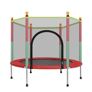 Nuevo Trampolín con Red <span class=keywords><strong>para</strong></span> Niños y Adultos, Cama Elástica Interior <span class=keywords><strong>para</strong></span> Fitness con Protección <span class=keywords><strong>de</strong></span> <span class=keywords><strong>Malla</strong></span> - Product Image 1