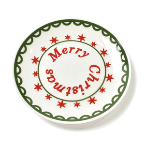 Vente en gros d'assiettes à gâteau doubles <span class=keywords><strong>de</strong></span> Noël personnalisées, <span class=keywords><strong>plat</strong></span> <span class=keywords><strong>de</strong></span> service en céramique avec logo personnalisé - Product Image 6