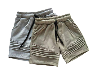 Shorts de plage pour garçons, bleu, Simple, poignets, en <span class=keywords><strong>lin</strong></span>, été, - Product Image 4