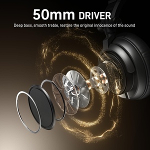 Casque audio haute fidélité, confort ultime, double prise audio, large compatibilité, streaming en direct, chant, enregistrement - Product Image 3