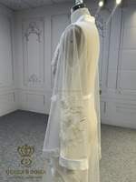QUEENSGOWN Robes de mariée en dentelle douce de haute qualité belles fleurs 3D Robes de mariée accessoires de robe de mariée
