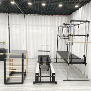 เครื่องพิลาทิสแคดิลแลคแบบพกพา ทำจากอะลูมิเนียมคุณภาพสูง ทนทาน พร้อมคุณสมบัติปรับได้ เหมาะสำหรับการฝึกฟื้นฟูสมรรถภาพและเสริมสร้างความแข็งแรงในสตูดิโอ - Product Image 1