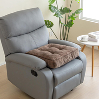 Coussin de siège inclinable en velours côtelé SUREWALHOME pour personnes âgées, coussin de siège carré de grande taille en mousse haute densité pour fauteuil inclinable