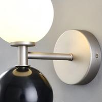 Lámpara de Pared Moderna Minimalista de Mármol y Vidrio con LED para Sala de Estar, Fondo de TV, Cuerpo de Hierro, Favorita de las Celebridades de Internet
