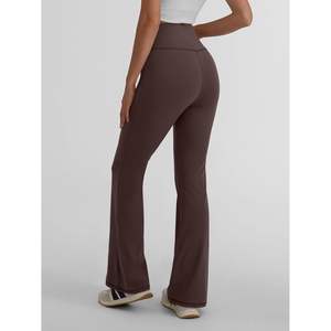 À la mode 2025 automne tenues femmes taille haute Bootcut travail pantalon large jambe Yoga pantalon V croisé reine Flare Fitness Yoga - Product Image 4