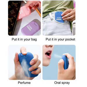 Phong cách mới <span class=keywords><strong>Mini</strong></span> Pocket thẻ tín dụng ngoài trời phun chai nhựa chai quà tặng cho nước hoa hoặc rượu - Product Image 6