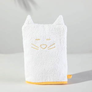 Gants de bain pour enfants gants de toilette éponge animaux mignons gants de bain pour bambins nouveau-né coton éponge pour bébé gants de bain pour le corps - Product Image 4