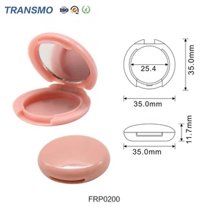 Empty 4 Inlay Powder <b>Box</b> Private Label Blush <b>Container</b> Plastic Empty Powder case <b>Box</b> for Loose Powder - Product Image 2