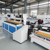 Machine automatique de fabrication de papier toilette, ligne de production de rouleaux de papier toilette avec perforation, machine à serviettes de cuisine