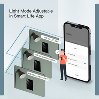 Interrupteur intelligent à intensité variable LangYeao 1/2/3 voies Tuya Zigbee, norme américaine, gradation progressive de 1% à 100%, compatible avec Alexa et Google Home