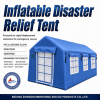 Fabricant de tentes gonflables, tente gonflable imperméable pour les interventions en cas de catastrophe, tente de secours à installation rapide, tente de secours portable