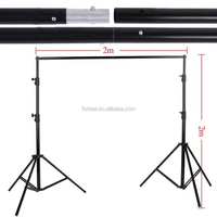 Équipement photographique Forfeel pour kit d'éclairage Soft Box avec support de fond de studio Ampoules de fond 100% coton