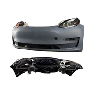 Kit de Carrocería de Plástico para Parachoques Delantero, Accesorios de Actualización Compatibles con Tesla Model 3 Performance 2019, Parachoques Universales Nuevos