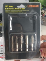 Kit d'outils de démontage d'extracteur de vis endommagé par goujon de boulon cassé Double face de 4 pièces en gros