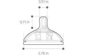 Tétine <span class=keywords><strong>en</strong></span> silicone <span class=keywords><strong>de</strong></span> remplacement sans BPA pour bébé <span class=keywords><strong>de</strong></span> 0 à 12 mois, accessoires pour biberon, débit moyen, matériau sûr pour l'alimentation du bébé - Product Image 2