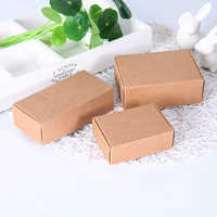 Caja de Papel Kraft Ecológica, Caja de Cartón Plegable para Regalos Pequeños, Jabón, Joyería, Dulces, Venta al por Mayor, Logotipo Personalizado
