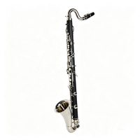 High Grade Bakelite Body Nickel Plated Low E Bass Clarinet