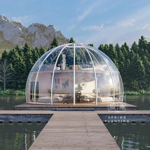 Habitación de cielo estrellado transparente Casa modular moderna de 360 grados Casas prefabricadas Casa de cápsula futurista sostenible - Product Image 2