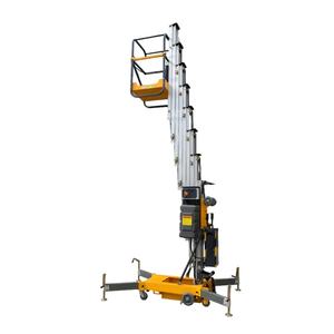 Nuovo sollevatore idraulico da uomo in lega di alluminio 12m con imbracatura a catena montante in alluminio idraulico piccolo montante verticale - Product Image 2